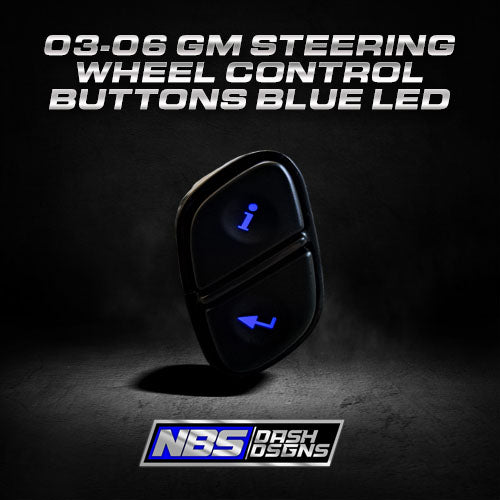2003-2006 GM Steering Wheel Control Buttons (Blue Led)
