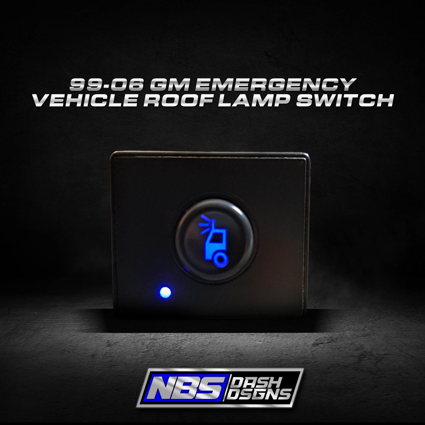 99-06 GM 15061687 Switch Assembly Emergency Vehicle Roof Lamp (Blue Led)