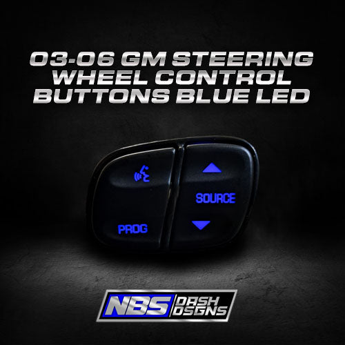 2003-2006 GM Steering Wheel Control Buttons (Blue Led)