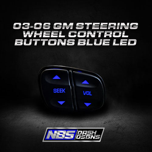 2003-2006 GM Steering Wheel Control Buttons (Blue Led)