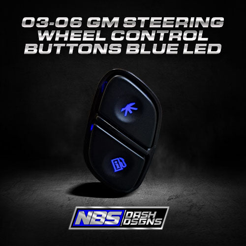 2003-2006 GM Steering Wheel Control Buttons (Blue Led)