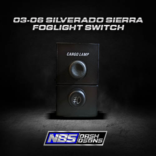 2003-2006 Silverado Sierra New Foglight Switch (White Leds