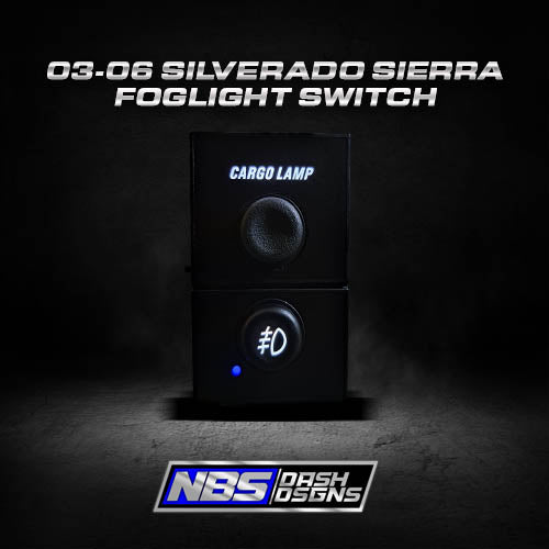 20032006 Silverado Sierra New Foglight Switch (White Leds) Nbsdashdsgns