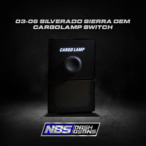 2003-2006 Silverado Sierra OEM Cargolamp Switch (White Led/New Overlay)