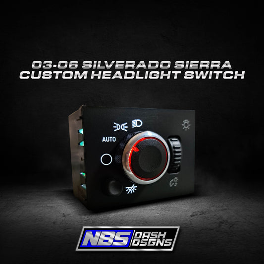 2003-2006 Silverado Sierra Custom Headlight Switch