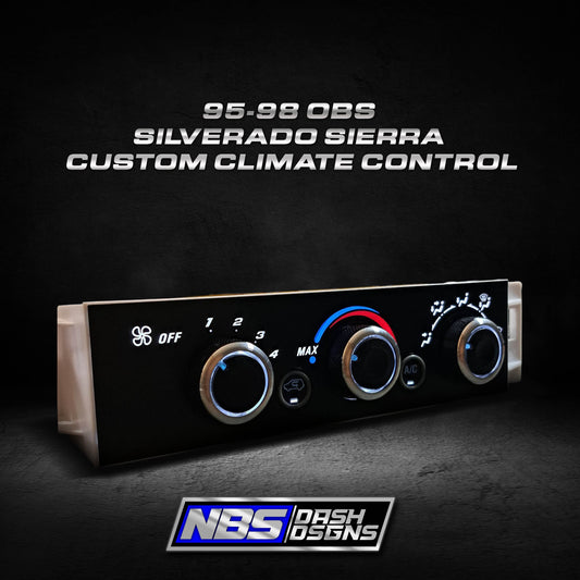 95-98 OBS Silverado Sierra Custom Climate Control (White Led)