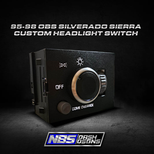95-98 OBS Silverado Sierra Custom Headlight Switch