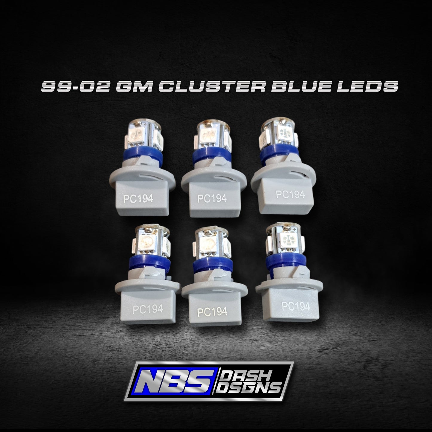99-02 Silverado Sierra Cluster Blue Leds