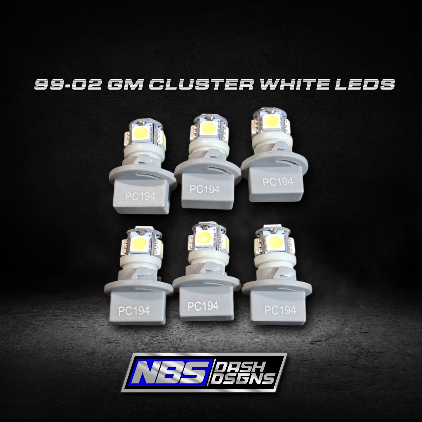 99-02 Silverado Sierra Cluster White leds