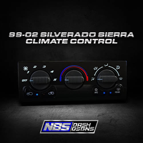 1999-2002 Silverado Sierra Climate Control (White Led)