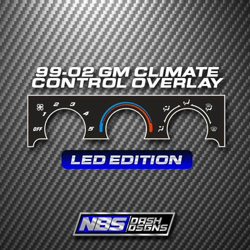 99-02 Silverado Sierra Tahoe Climate Control Overlay