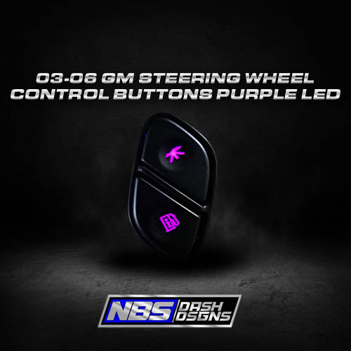2003-2006 Gm Steering Wheel Control Buttons (Purple Led)