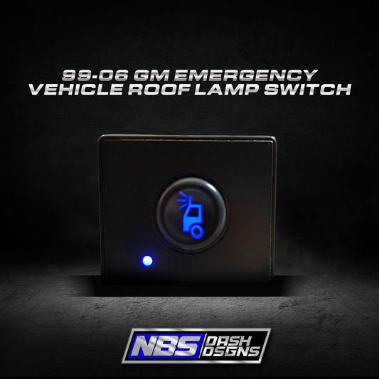 99-06 GM 15061687 Switch Assembly Emergency Vehicle Roof Lamp (Blue Led)