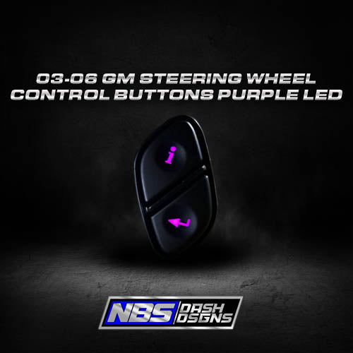 2003-2006 Gm Steering Wheel Control Buttons (Purple Led)