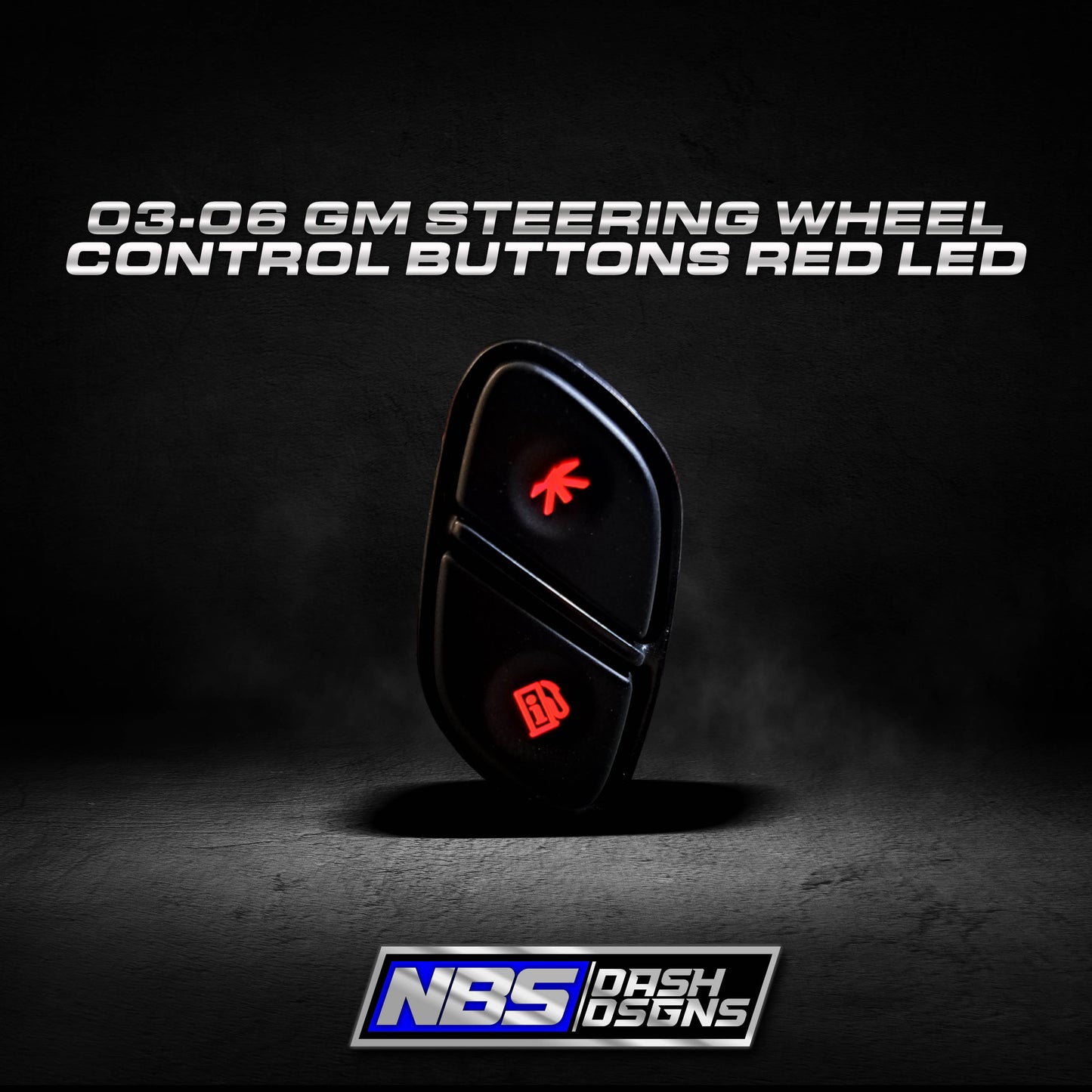 03-06 Gm Steering Wheel Control Buttons Red Led
