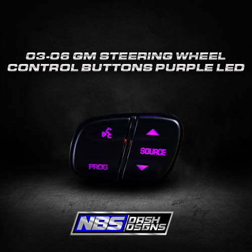 2003-2006 Gm Steering Wheel Control Buttons (Purple Led)