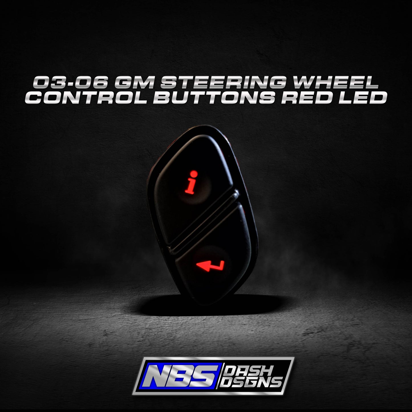 03-06 Gm Steering Wheel Control Buttons Red Led