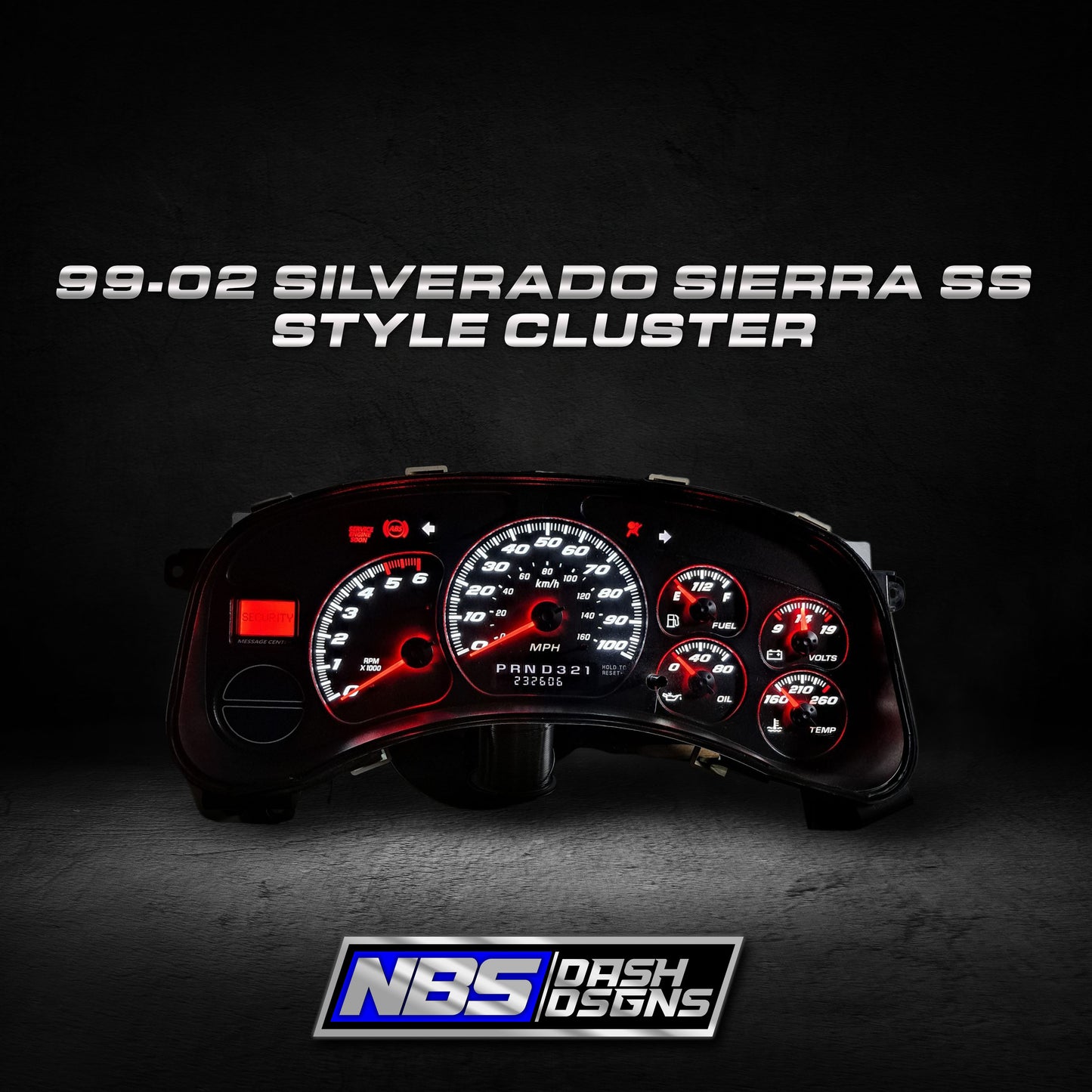 1999-2002 Silverado Sierra SS Cluster
