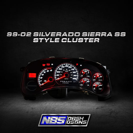 1999-2002 Silverado Sierra SS Cluster