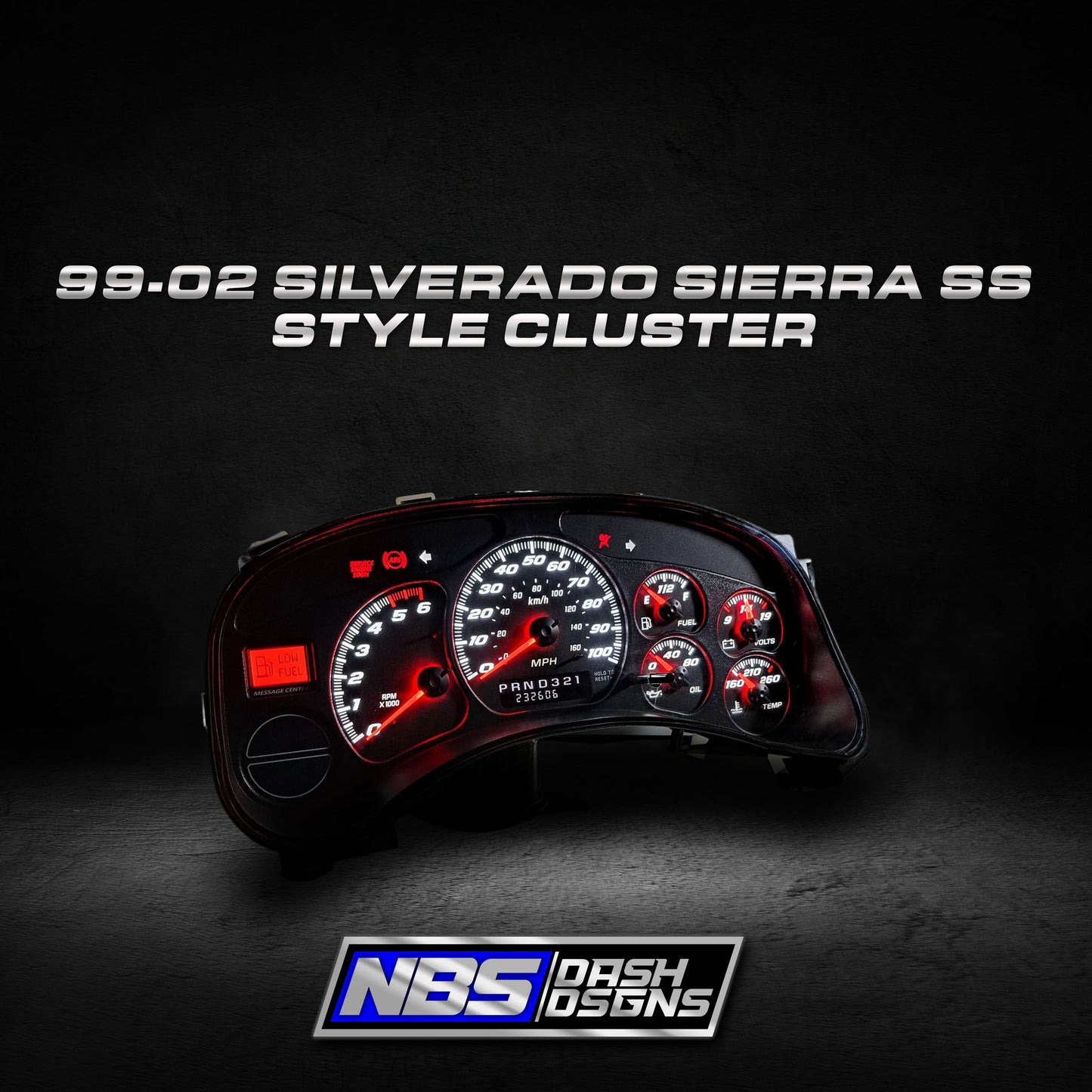1999-2002 Silverado Sierra SS Cluster