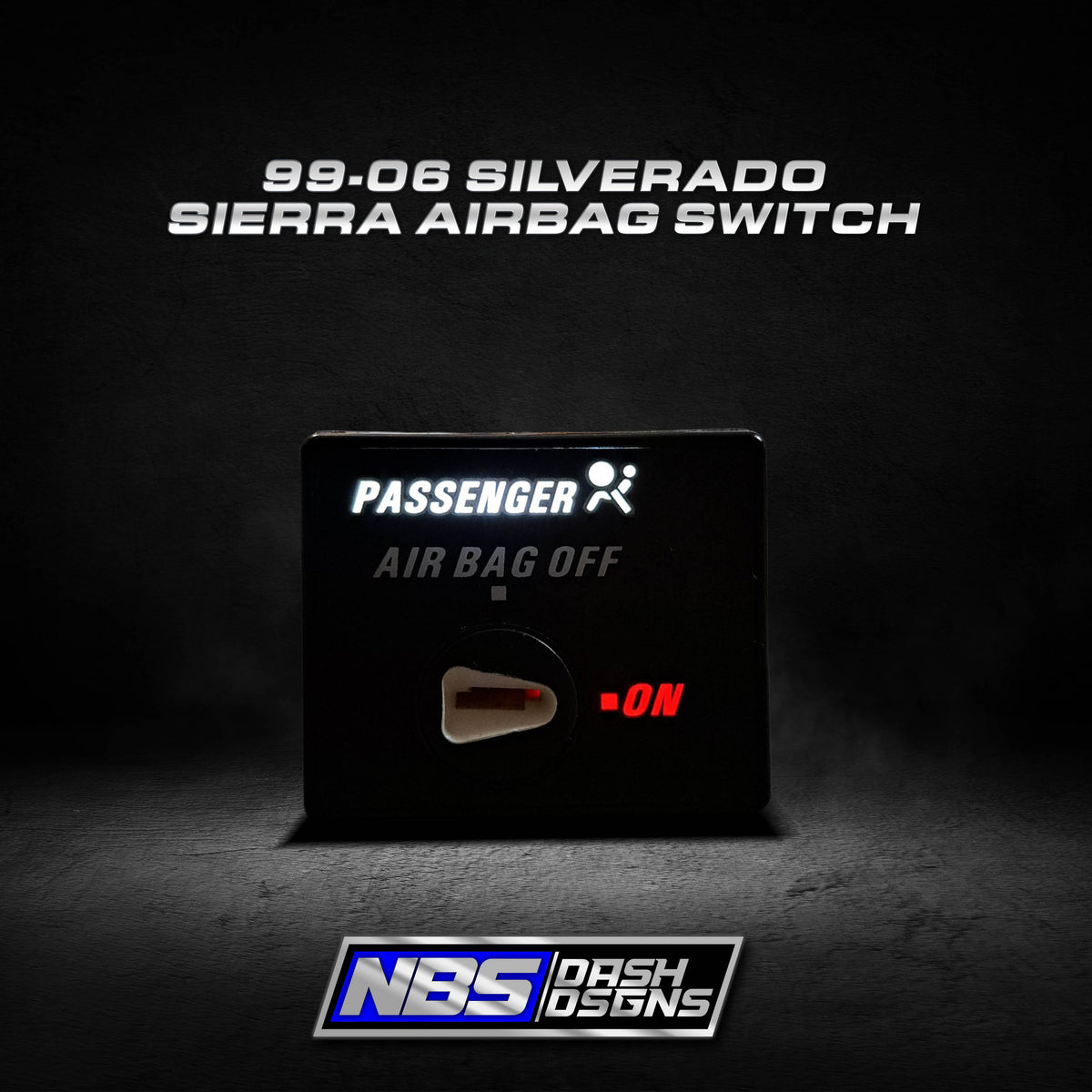 1999-2006 Silverado Sierra Passenger Airbag Switch ( White / Red Led)